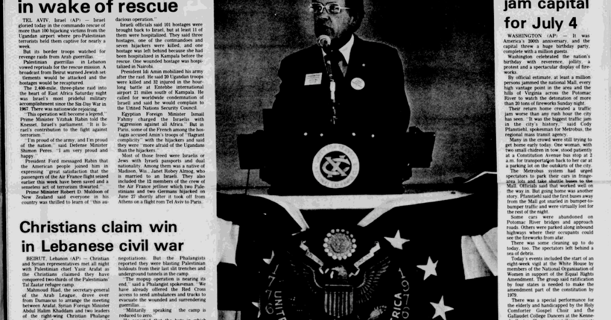 Barers of Maple Valley Scoop Jackson Spoke In Walla Walla On July 4th 1976