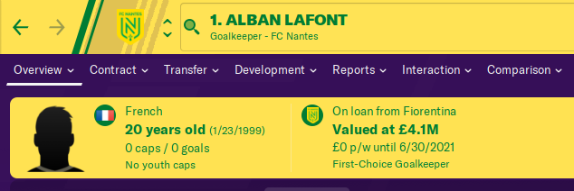 FM20 Wonderkid Analysis - Alban Lafont FM20 Wonderkid Analysis - Alban Lafont