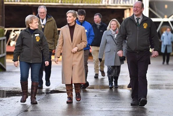 The Countess of Wessex visited Farrers Coffee in Kendal