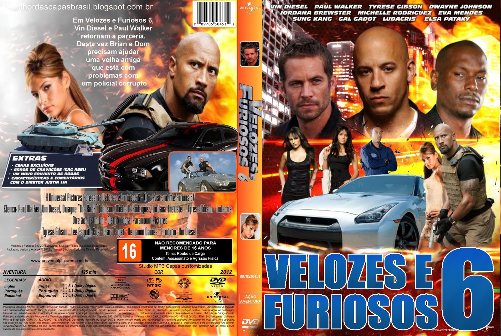 Capas Da Hora Velozes & Furiosos 6 Capas Da Hora Velozes & Furiosos 6