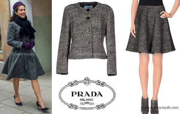 Accesorios y ropa de la casa Real Dinamarca - Página 22 Crown-princess-Mary-wore-Prada-Grey-Tweed-Jacket-and-Knee-Lenght-Skirt