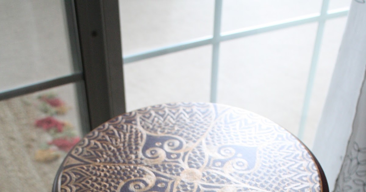 Diy turn a simple end table into something unique