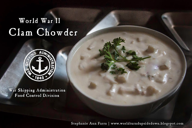 WWII Clam Chowder Recipe Navy 