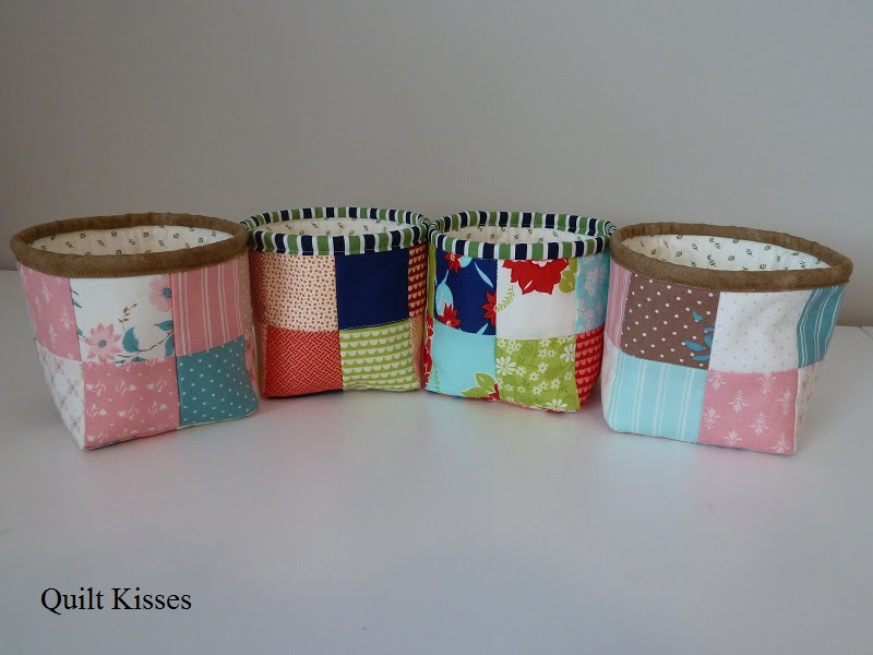Quilt Kisses New Fabric Buckets