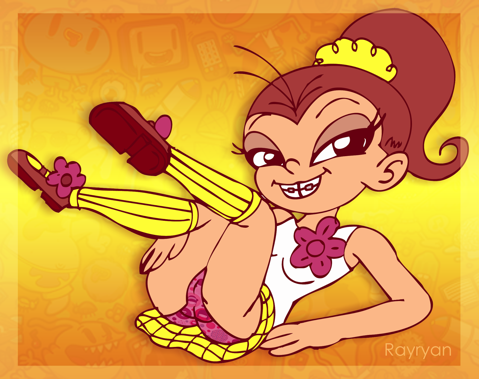 The girl from reflection of self pleasure tmb Porno cartoon crossover merc draws camp o