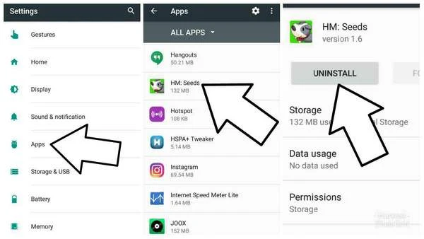 How to Delete installed Apps from Android devices