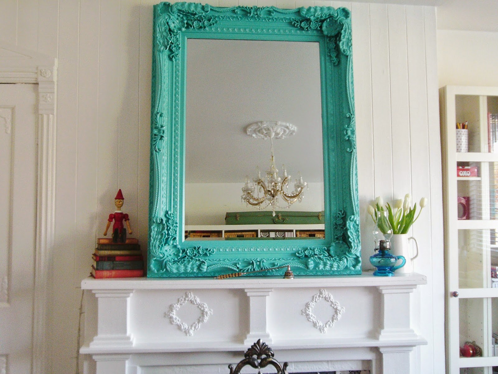 JiggleMaWiggle Turquoise Mirror