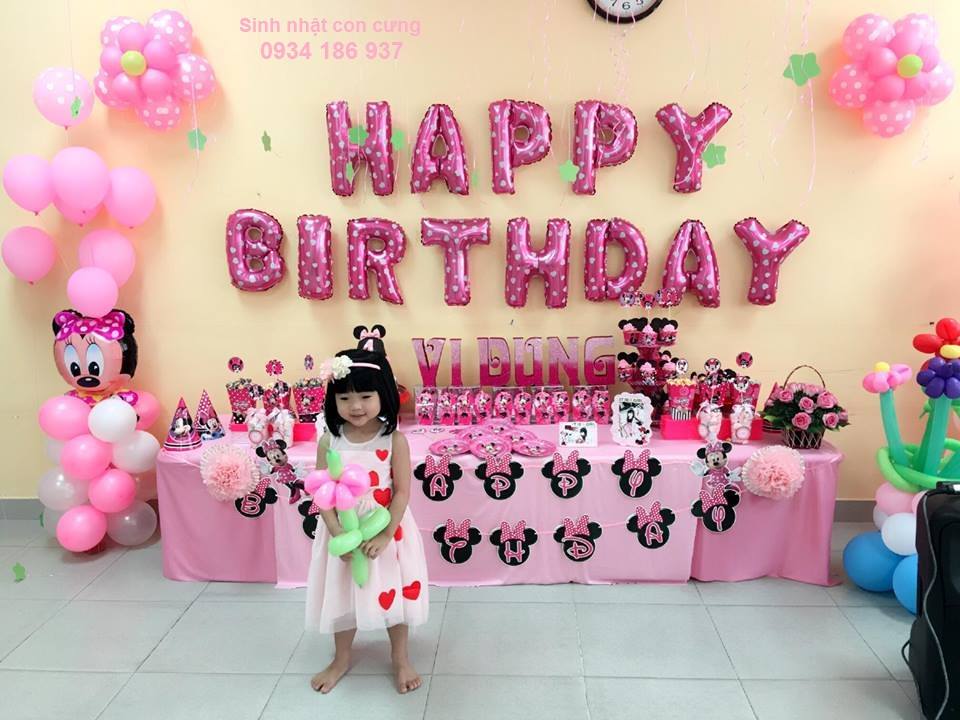 Hình ảnh trang trí sinh nhật cho bé đẹp phông nền trang trí sinh nhật độc