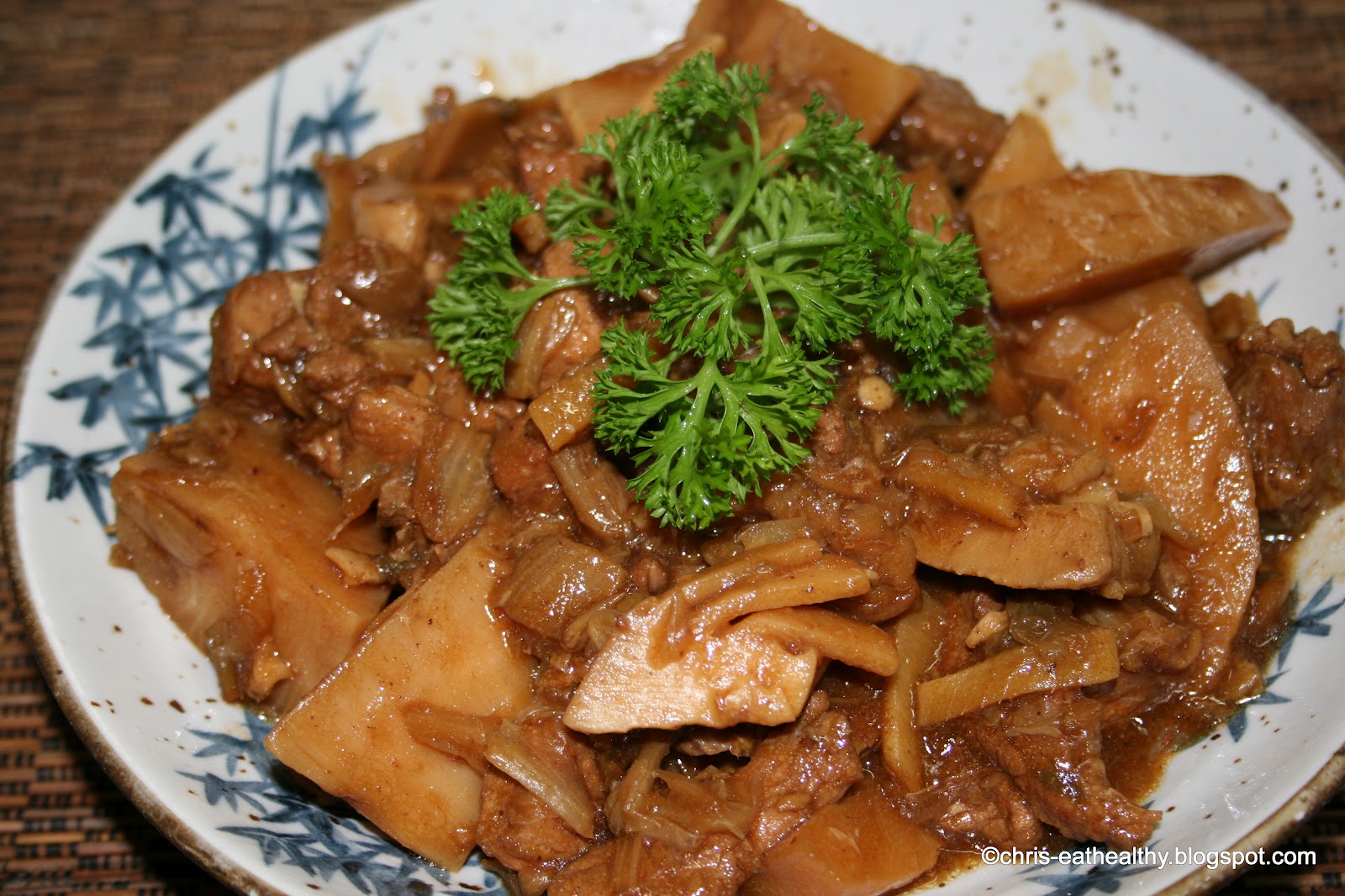 chriseathealthy Pork, Bamboo Shoot and Tianjin Preserved Vegetable Stew