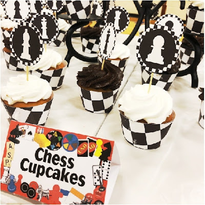 Diy Party Mom Printable Chess Cupcake Toppers And Wrappers For