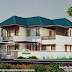 1559 sq-ft 3 bedroom sloping roof house architecture
