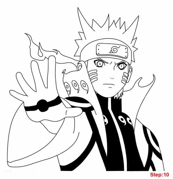 Sketsa Gambar Naruto