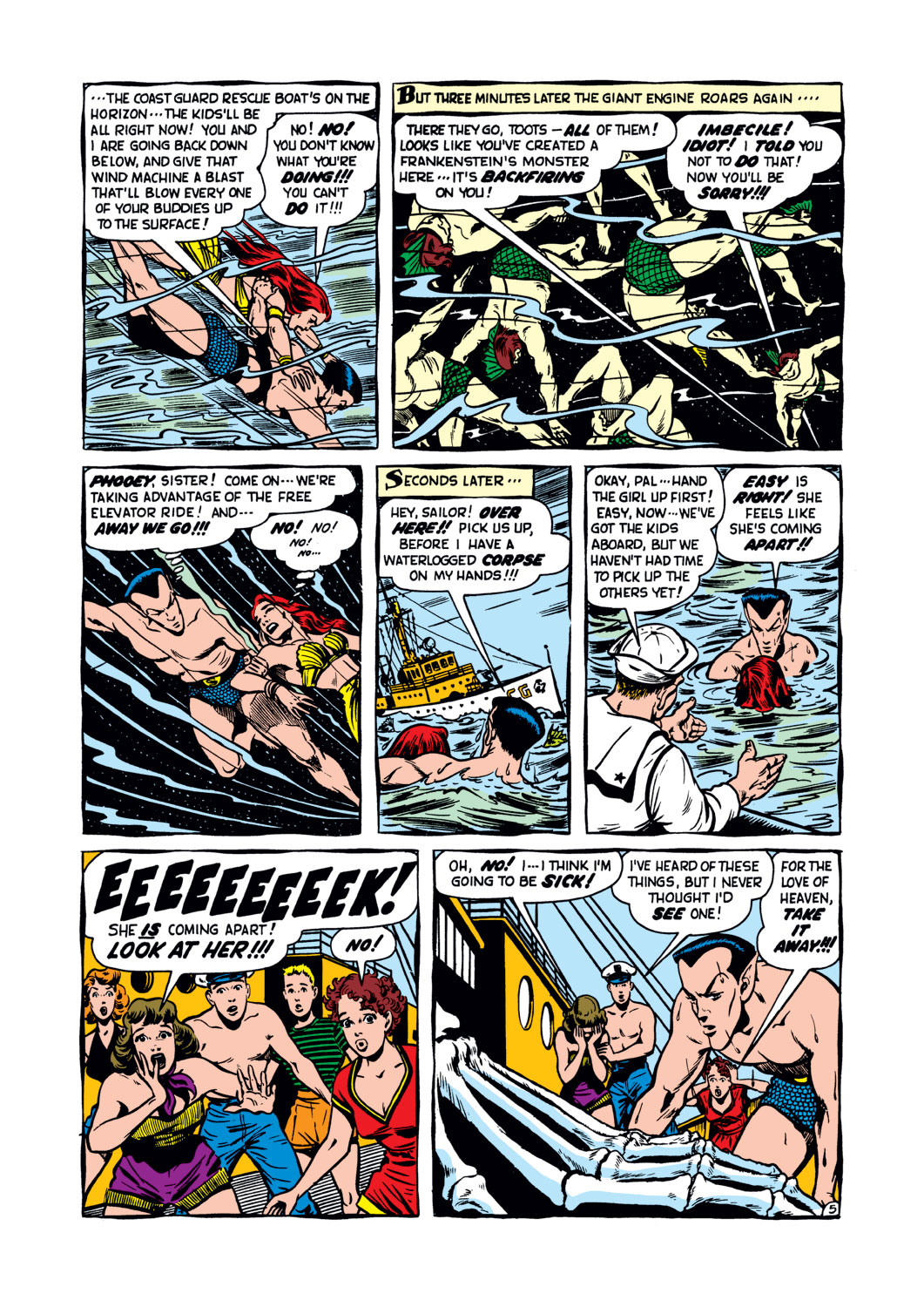 Read online Sub-Mariner Comics comic -  Issue #34 - 6