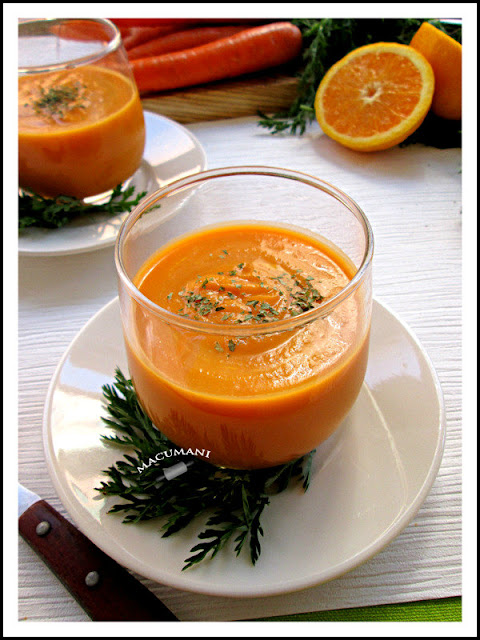 CREMA DE ZANAHORIAS Y NARANJA