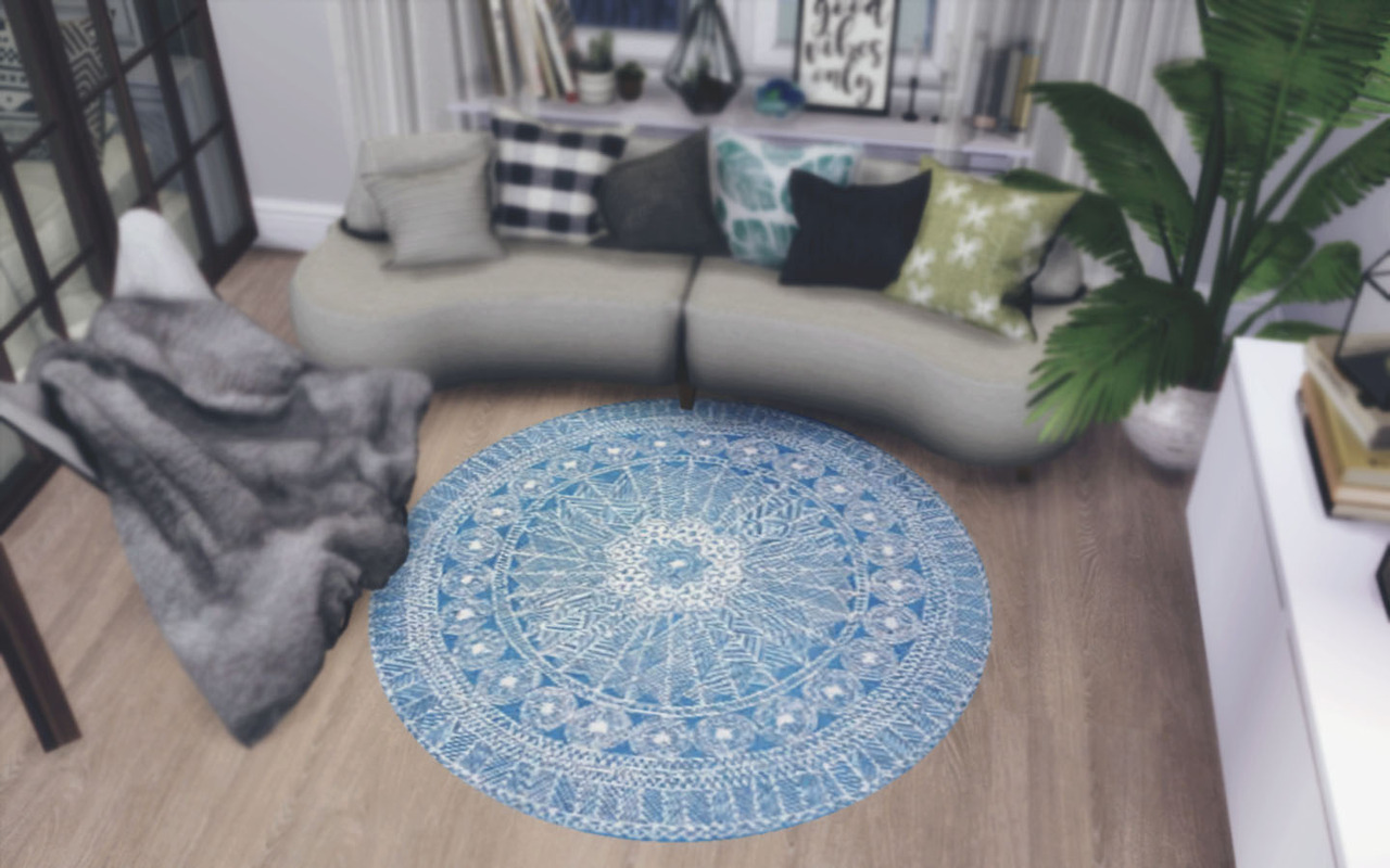 Sims 4 CC's The Best RANDOM ROUND RUG by novvvas