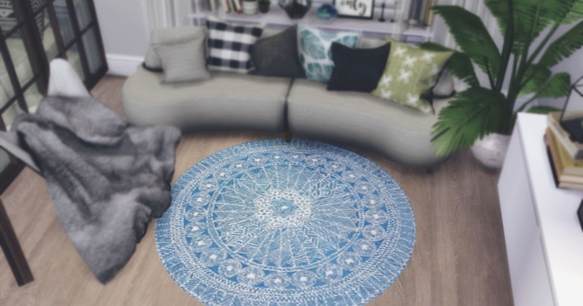 Sims 4 CC's The Best RANDOM ROUND RUG by novvvas