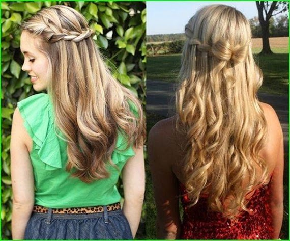 Wasserfall Frisur Glatte Haare