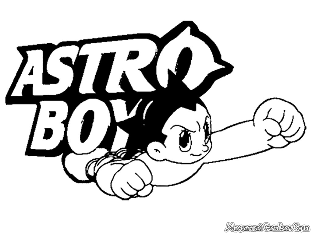 Mewarnai Kartun Astro Boy | Mewarnai Gambar