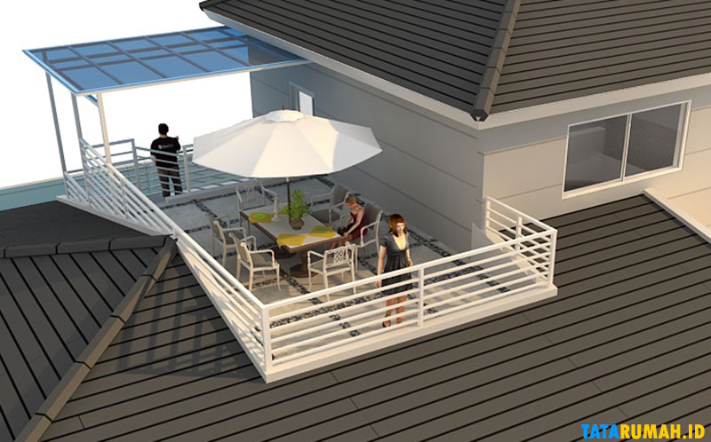 Atap Rooftop Desain Rooftop Rumah Minimalis