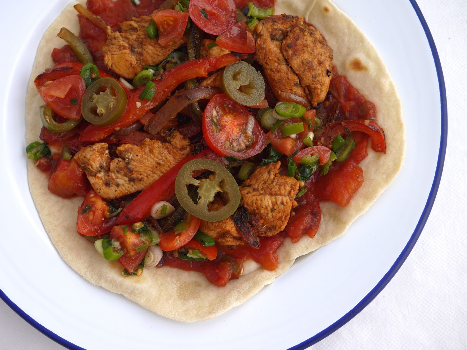 This Muslim Girl Bakes Chicken Fajitas with Homemade Tortillas + Salsa.