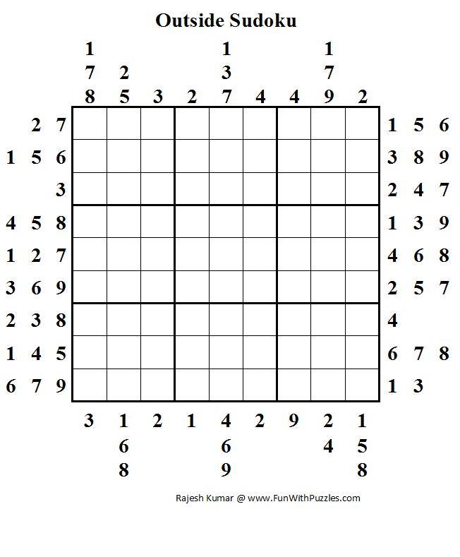 Outside Sudoku (Fun With Sudoku #37)