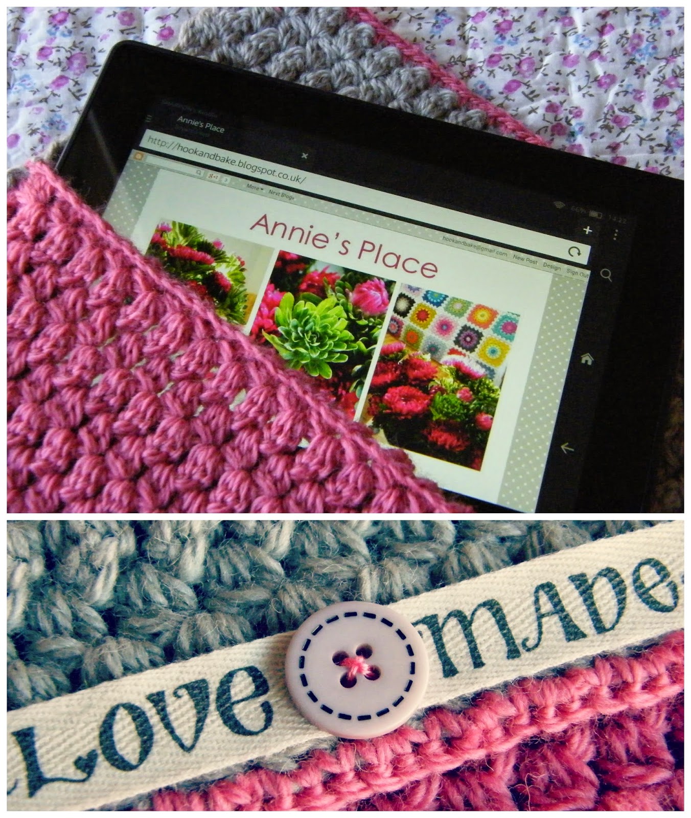 Annie's Place Crochet Kindle Cover