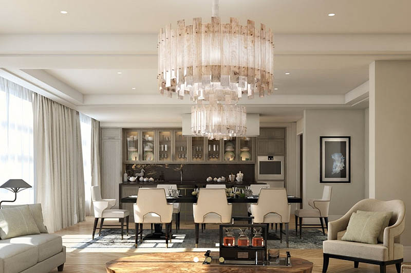 Bar area Four Seasons London Ten Trinity Square