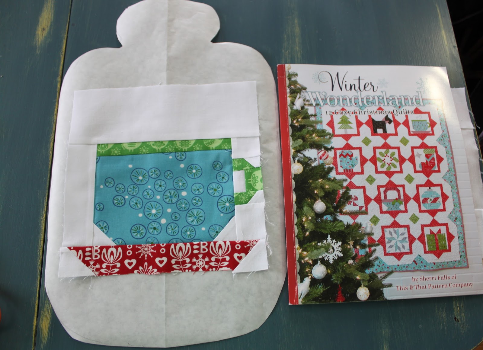 Daydreams of Quilts Quilted Hot Water Bottle Cover with Bias Binding