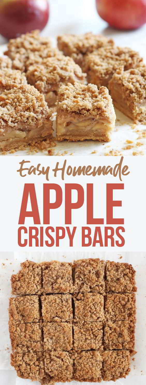 Easy Apple Crisp Bars - My Zuperrr Kitchen