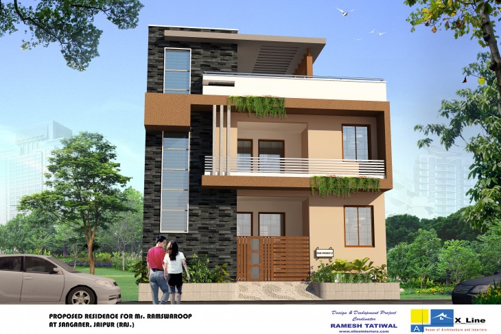 Featured image of post Indian Villa House Design - Modern indian villa designs with two storey house design with floor plan with elevation having 2 floor, 4 total bedroom, 4 total bathroom, and ground floor area is 1500 sq ft, first floors area is 1100 sq ft, hence total area is 2750 sq ft | modern traditional houses in kerala with inexpensive.