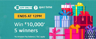 Amazon Quiz Answer & Win Rs 10,000
