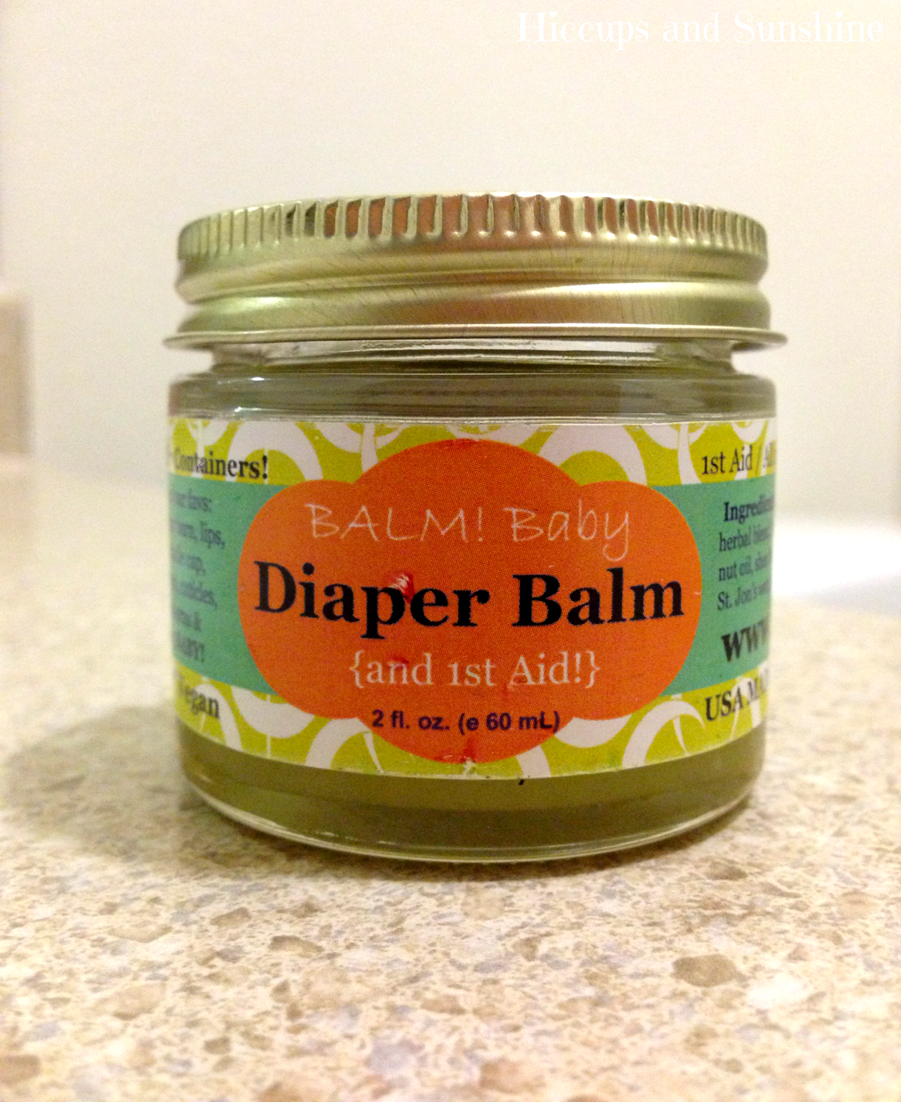 Hiccups and Sunshine BALM! Baby Diaper Balm {and 1st Aid}