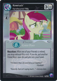 My Little Pony Roseluck, Fainthearted Filly Canterlot Nights CCG Card