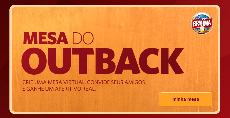 Agência Baloodesign: App do Outback presenteia seguidores com aperitivo
