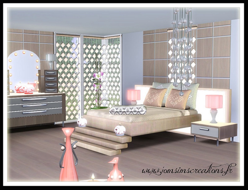 My Sims 3 Blog Bloom Bedroom Set by JomSims
