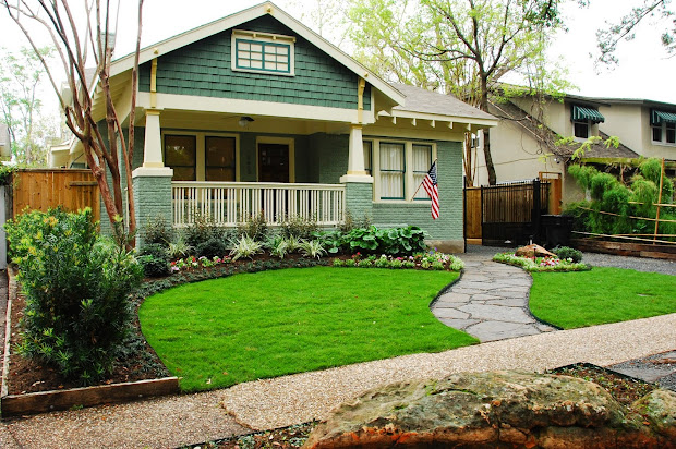 modern small front yard landscape