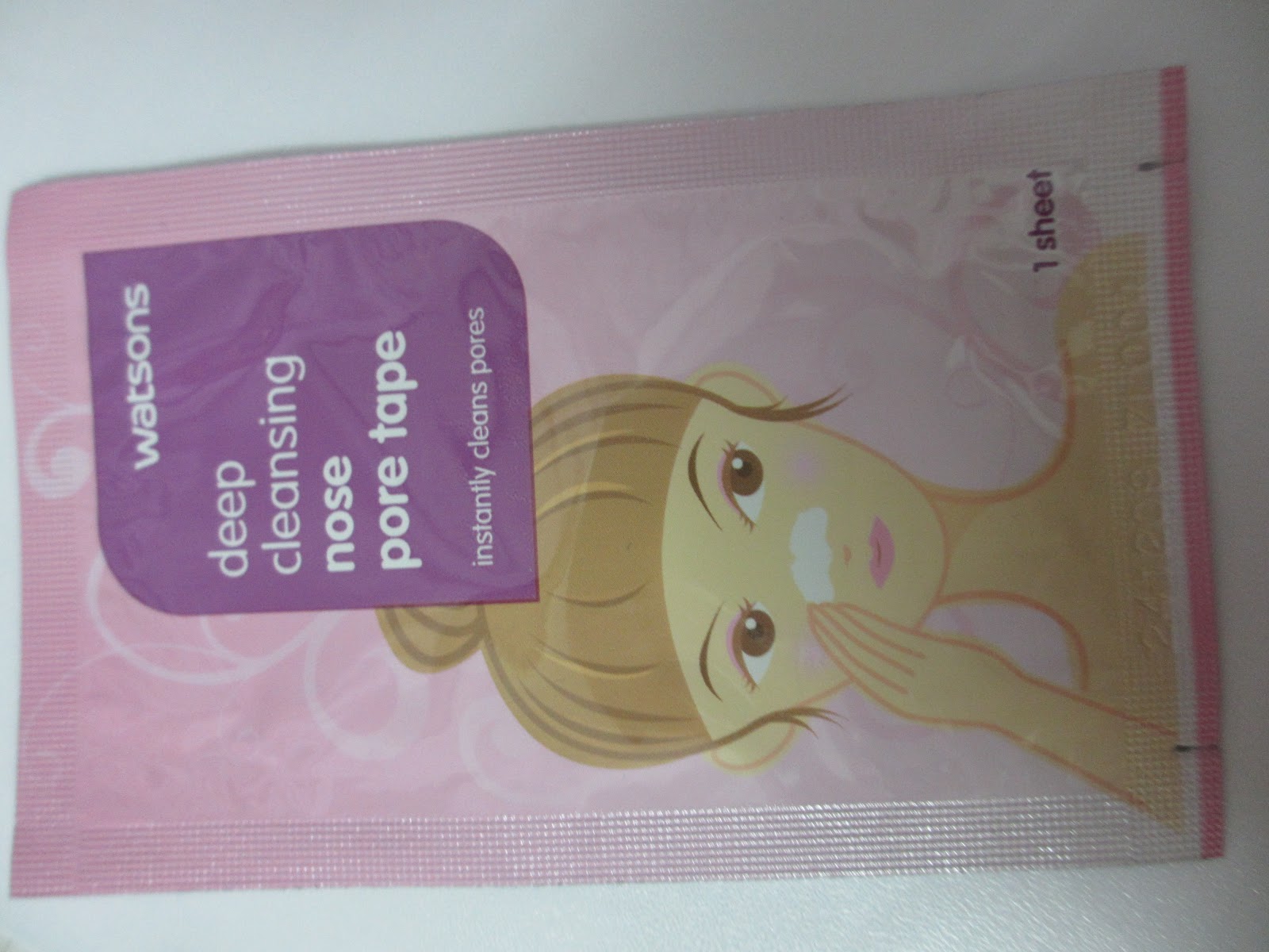 Korean Kosmetics Watsons deep cleansing nose pore strips.