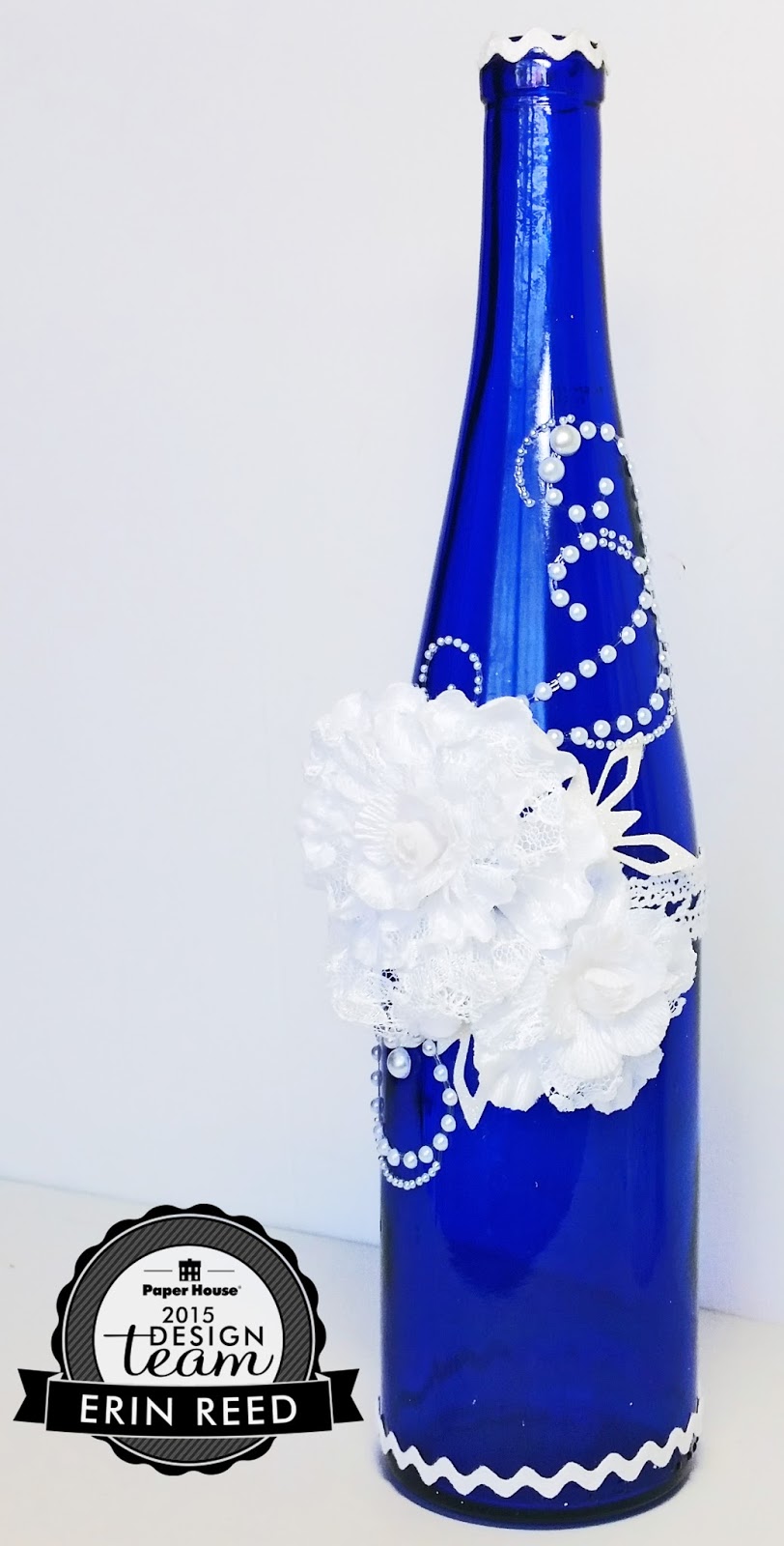 Erin Reed Makes Art Deco Winter Bottles **Paper House & Xyron & May Arts**