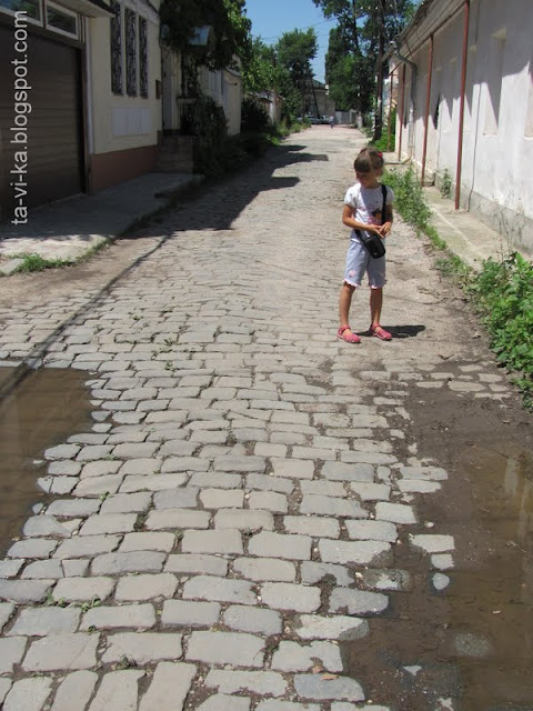 брусчатка на улице Дыбенко Симферополь