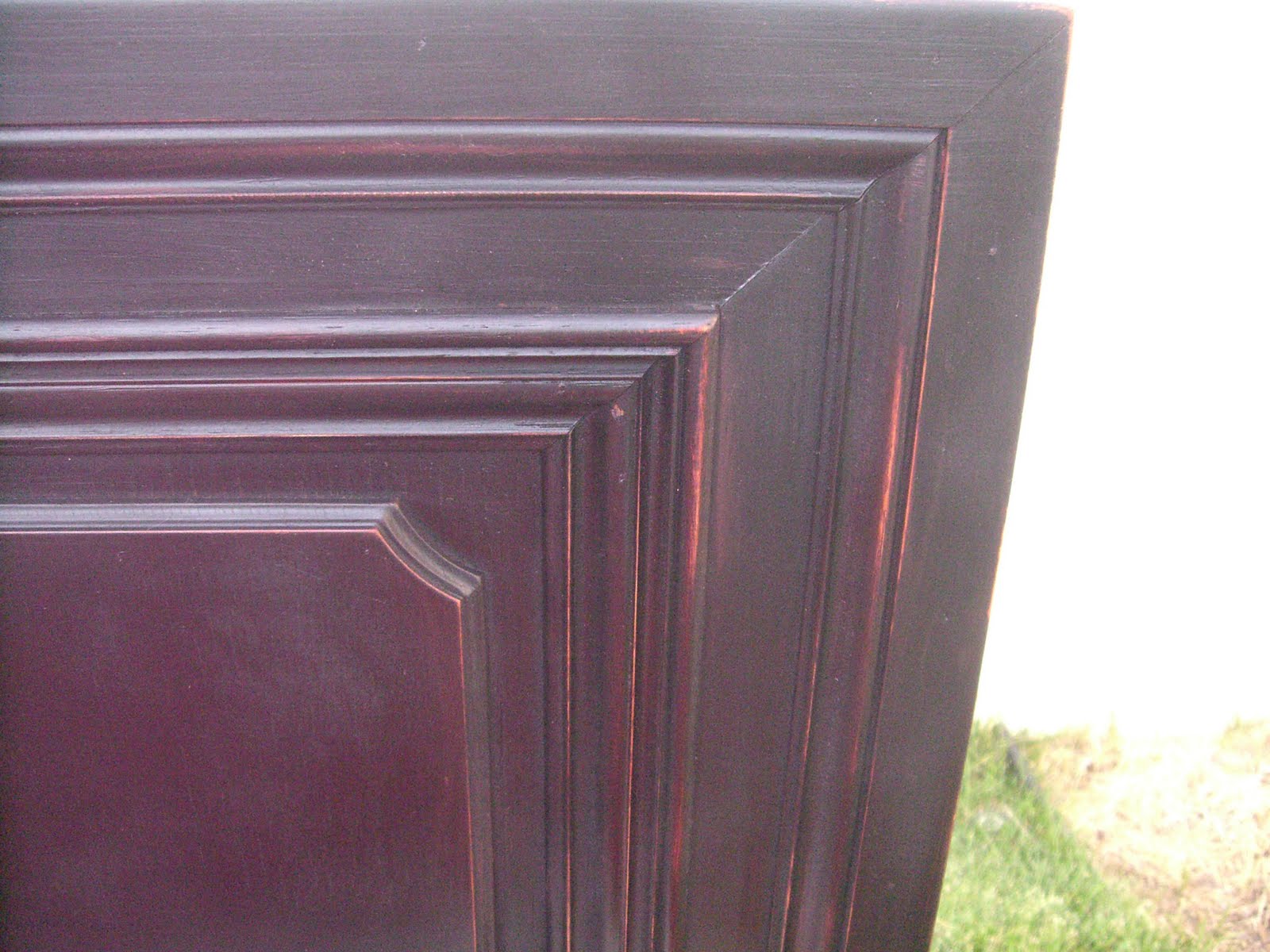 Refurbia: Black Distressed Headboard