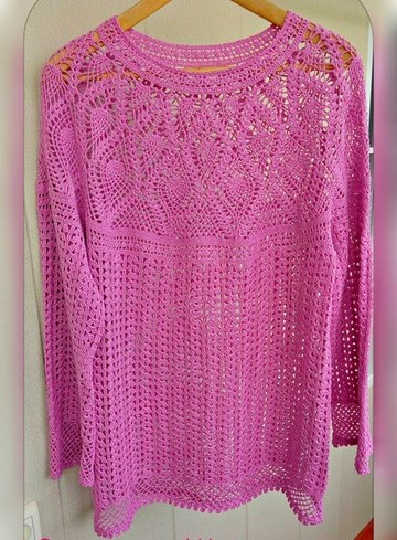 Pink Crochet Blouse | Free Pattern - 🧵 CROCHET PATTERNS
