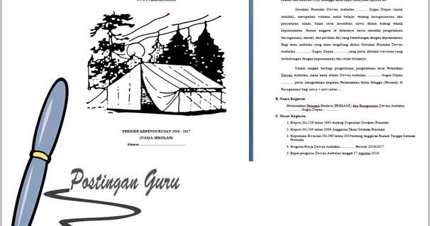 (doc) Contoh Laporan Kegiatan Perkemahan Pramuka