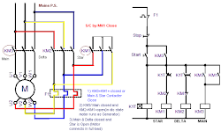 delta starter diagram circuit simple