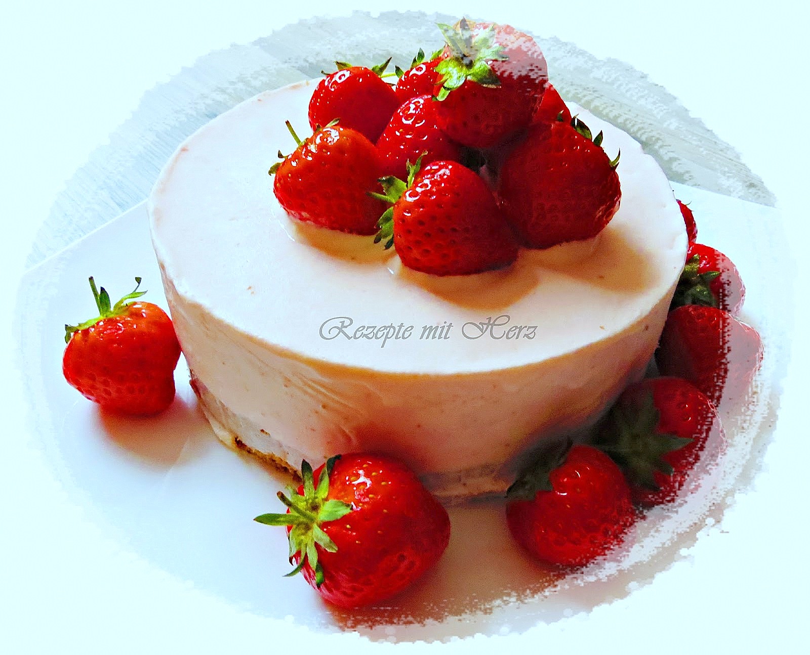 Rezepte mit Herz: Geeiste Erdbeer - Cheesecake -Torte