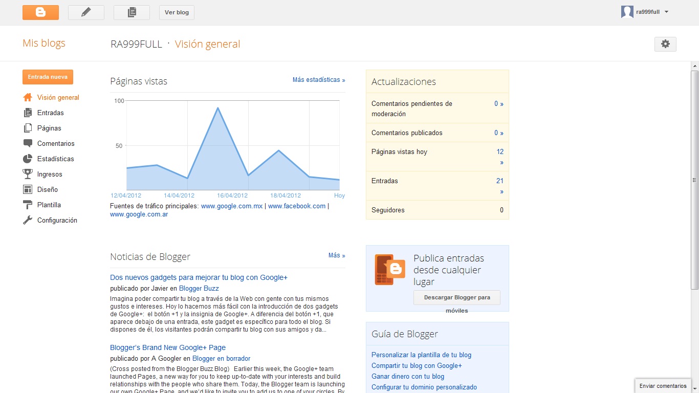 ra999full: nueva interfaz de blogger mas amplia y facil de usar
