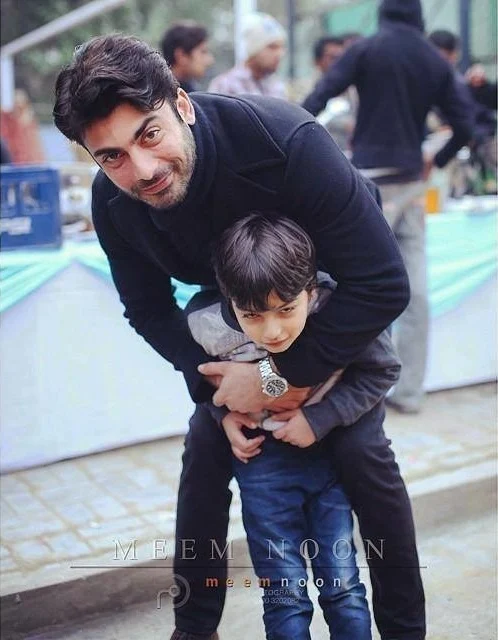 Fawad Khan with his son Ayaan Khan