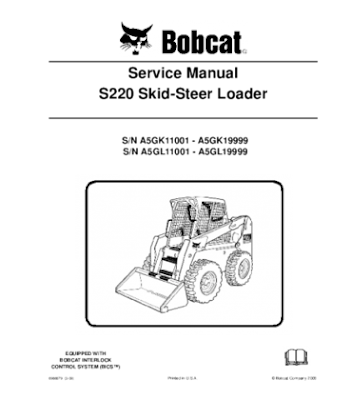 Bobcat Manual Download : BOBCAT S220 SKID STEER LOADER SERIES SERVICE