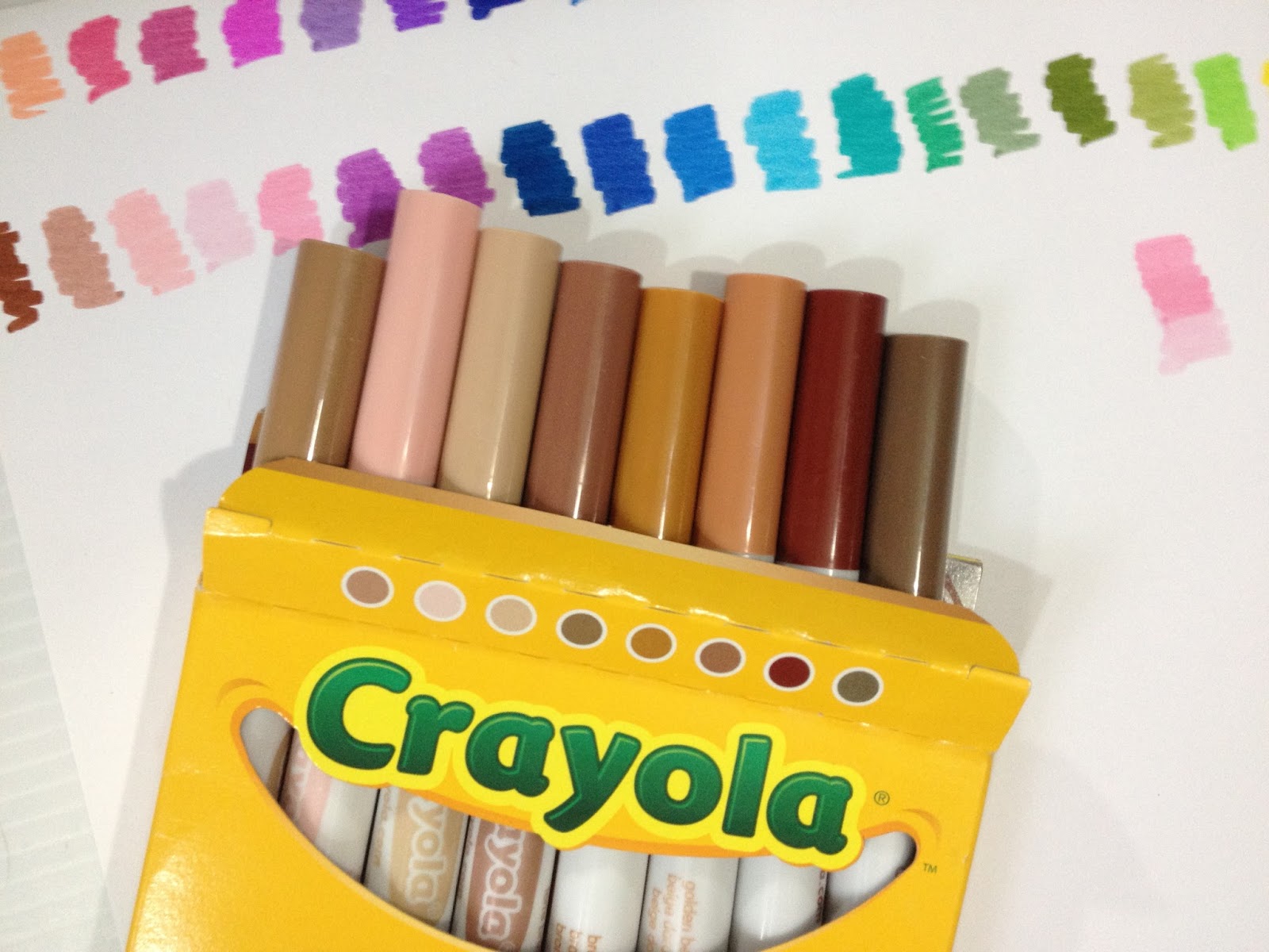 Crayola Supertips 100 Set Swatch and Review 