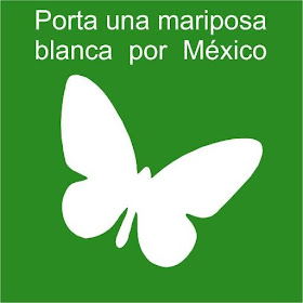 PORTA UNA MARIPOSA BLANCA POR MÉXICO