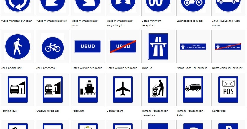 Rambu Lalu Lintas Dan Artinya / 55+ Rambu Lalu Lintas